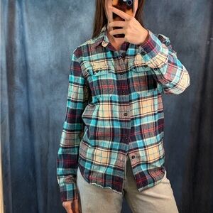 American Eagle Outfitters Blue Fannel